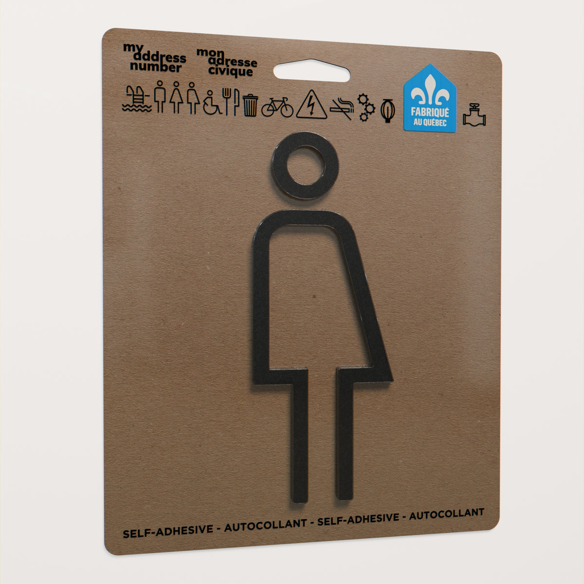Pictogrammes toilette non genrée
