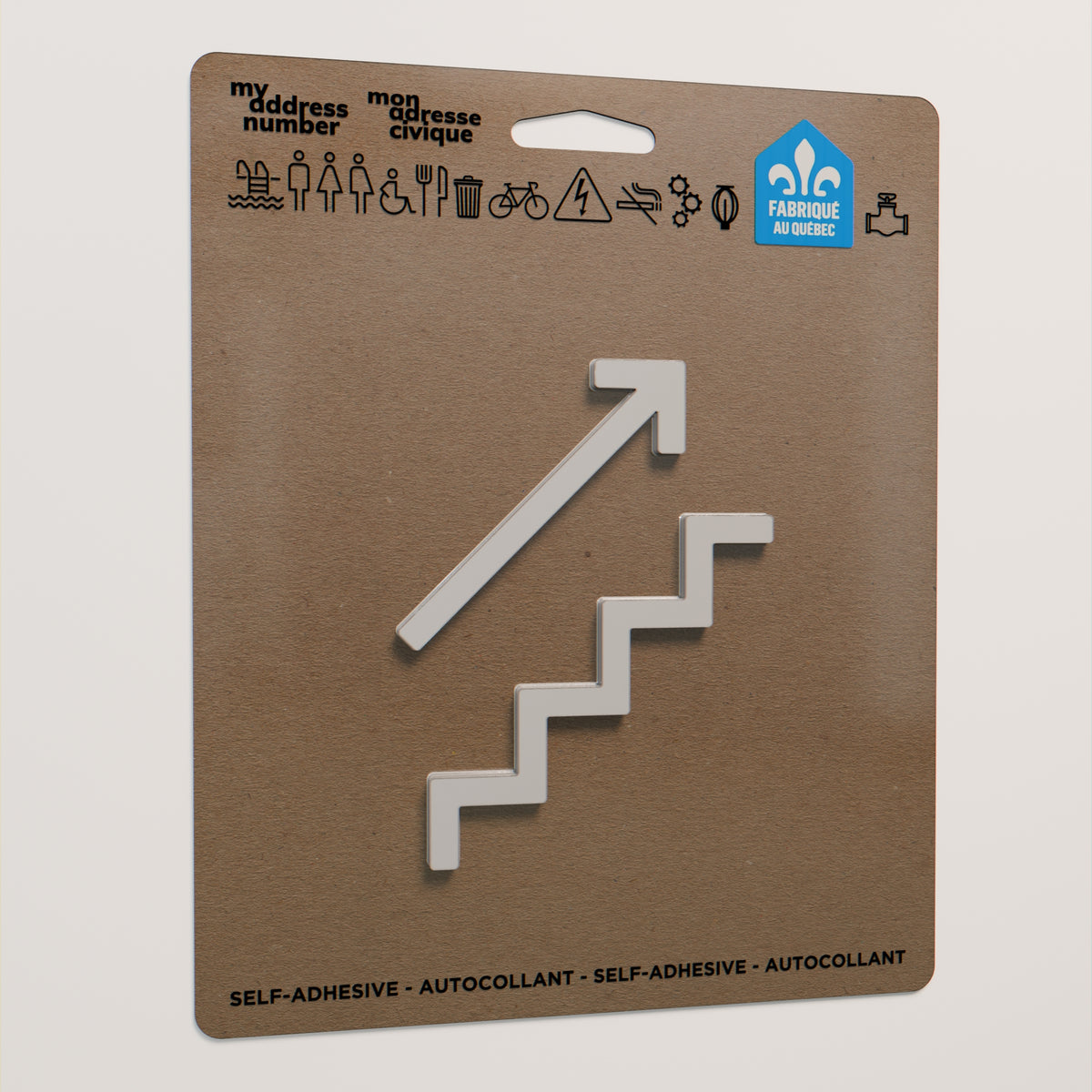Pictogramme escalier montant