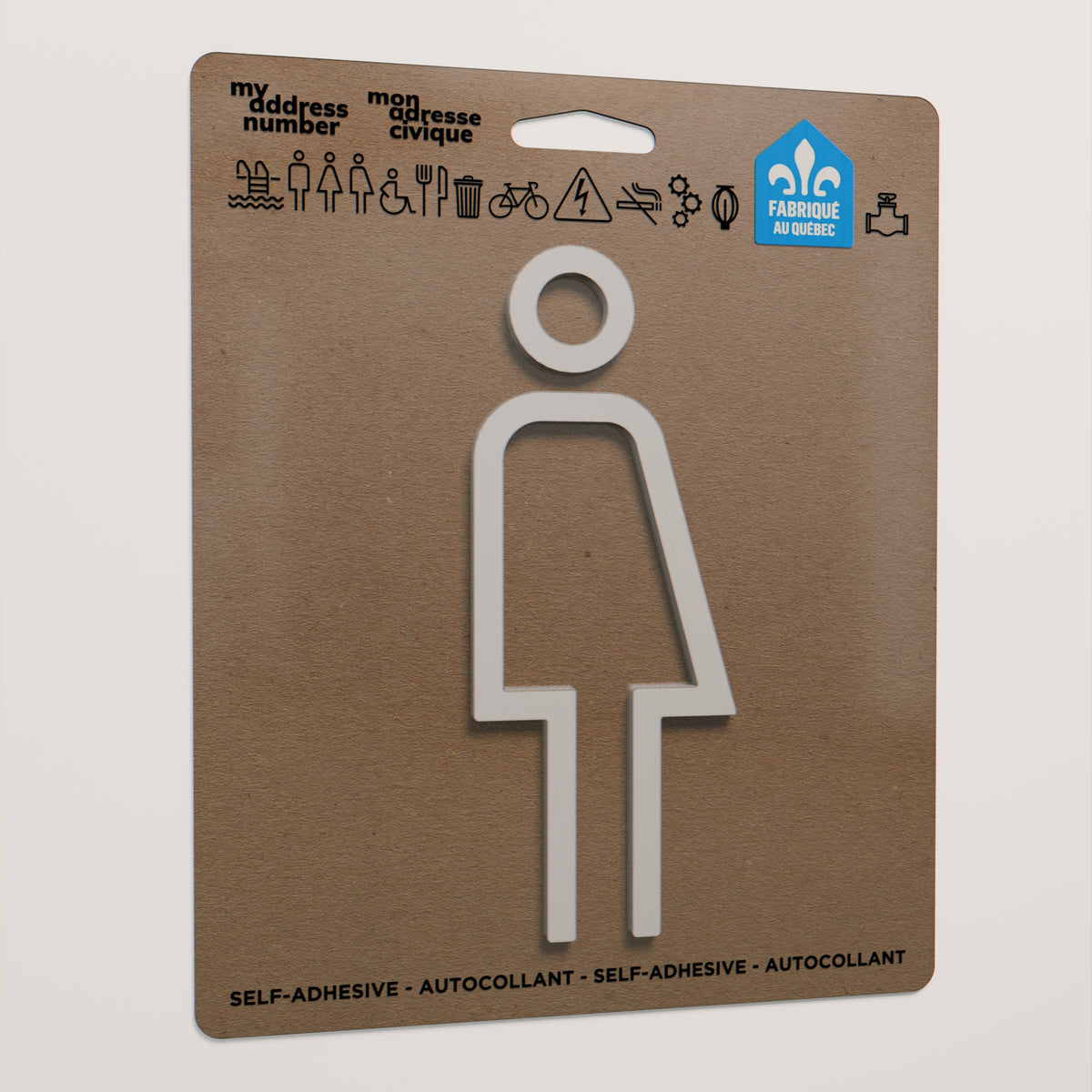 Pictogrammes toilette non genrée