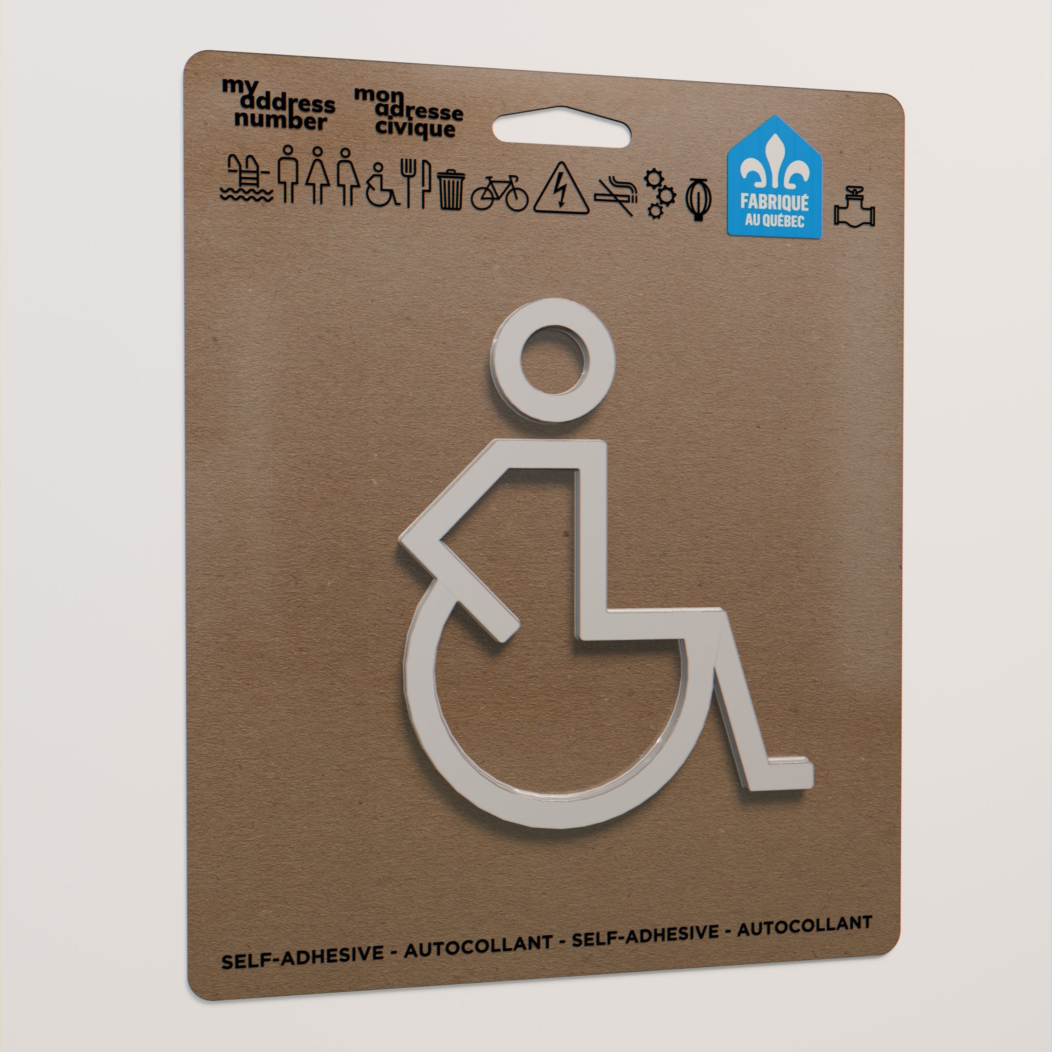 Pictogramme toilette pour personne à mobilité réduite