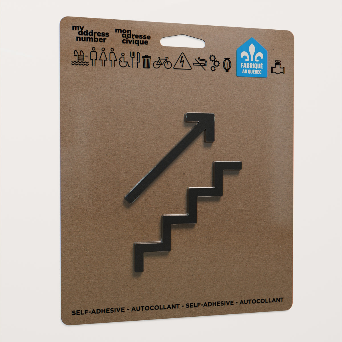 Pictogramme escalier montant