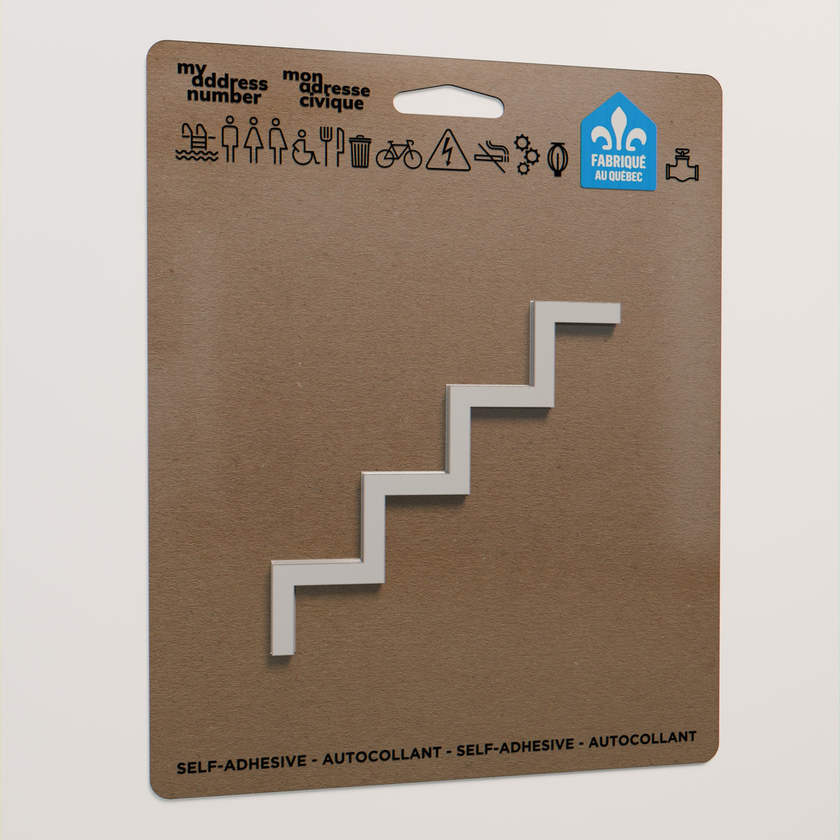 Pictogramme Escalier blanc dans son emballage