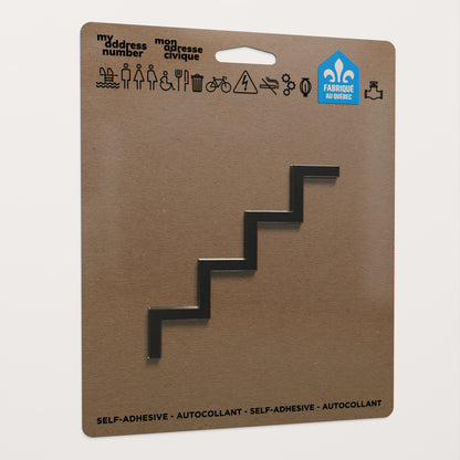 Pictogramme Escalier noir dans son emballage