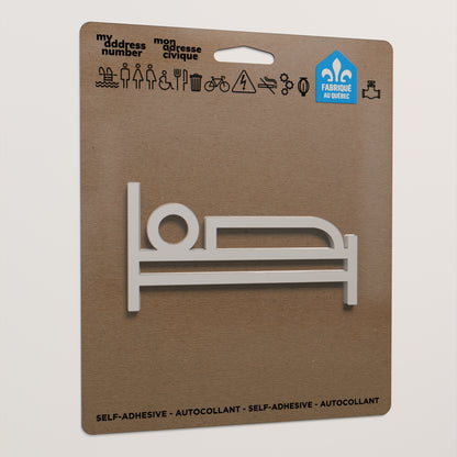 Pictogramme Dortoir blanc dans son emballage