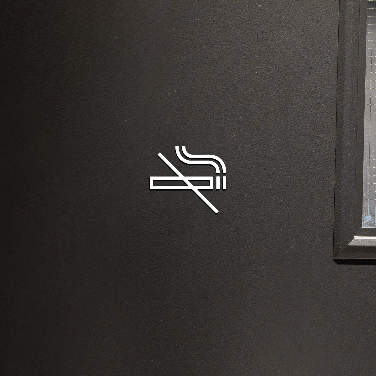 Pictogramme Interdit de fumer en situation
