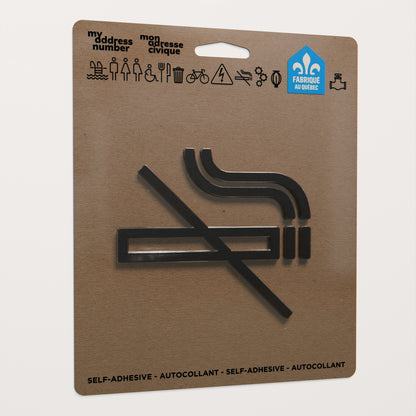 Pictogramme Interdit de fumer noir dans son emballage