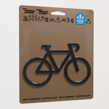 Pictogramme Vélo noir dans son emballage
