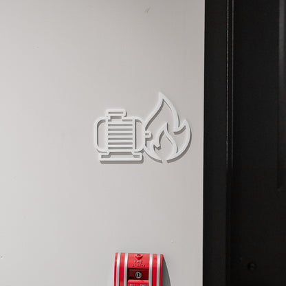 Pictogramme Pompe gicleur en situation