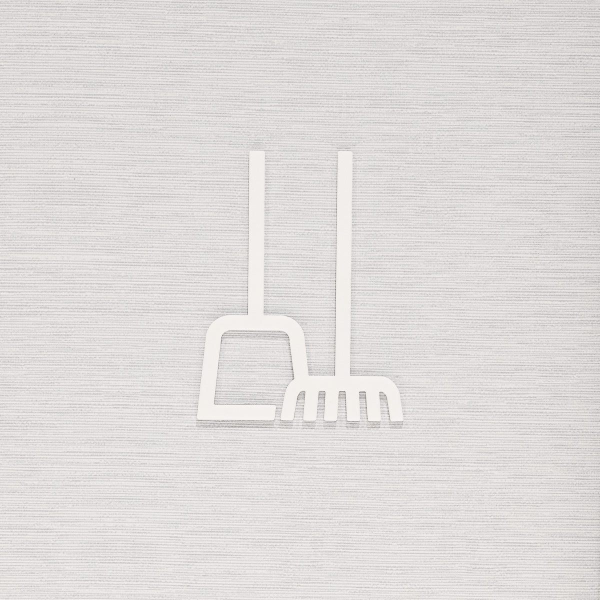 Pictogramme Conciergerie blanc, vue rapprochée
