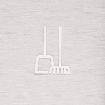 Pictogramme Conciergerie blanc, vue rapprochée