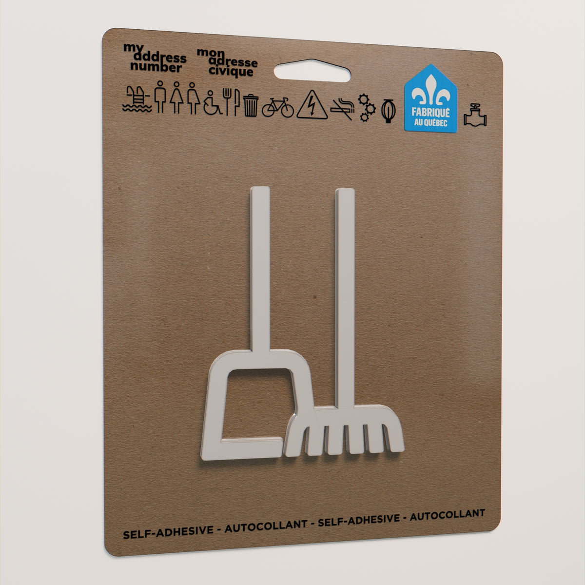 Pictogramme Conciergerie blanc dans son emballage