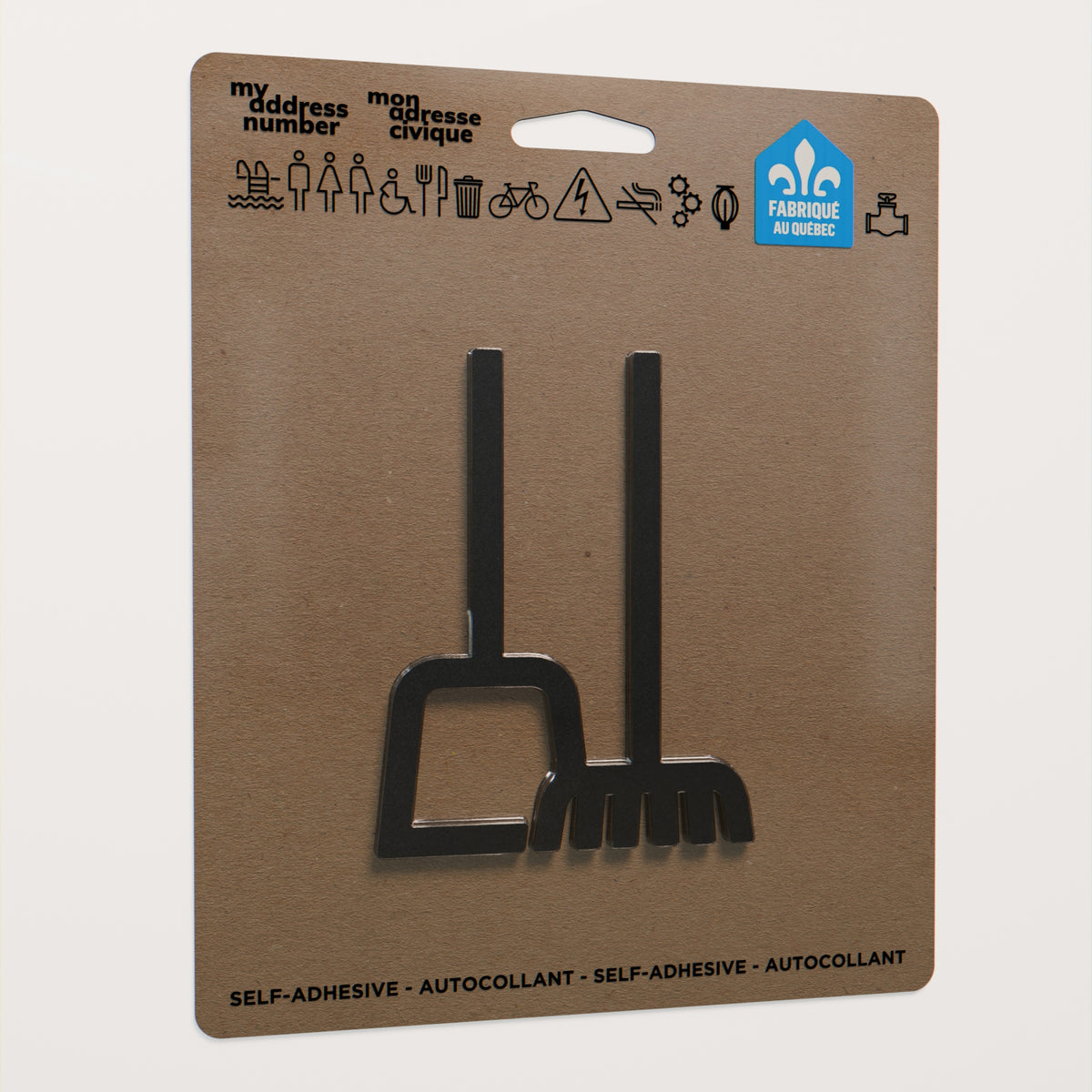 Pictogramme Conciergerie noir dans son emballage