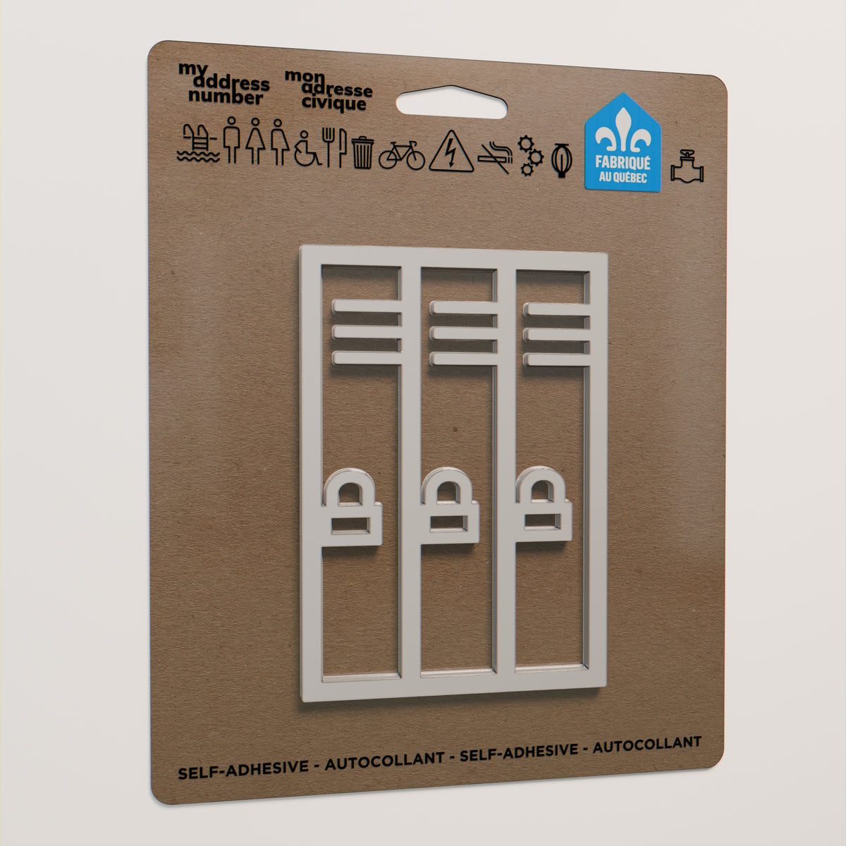 Pictogramme Rangement blanc dans son emballage