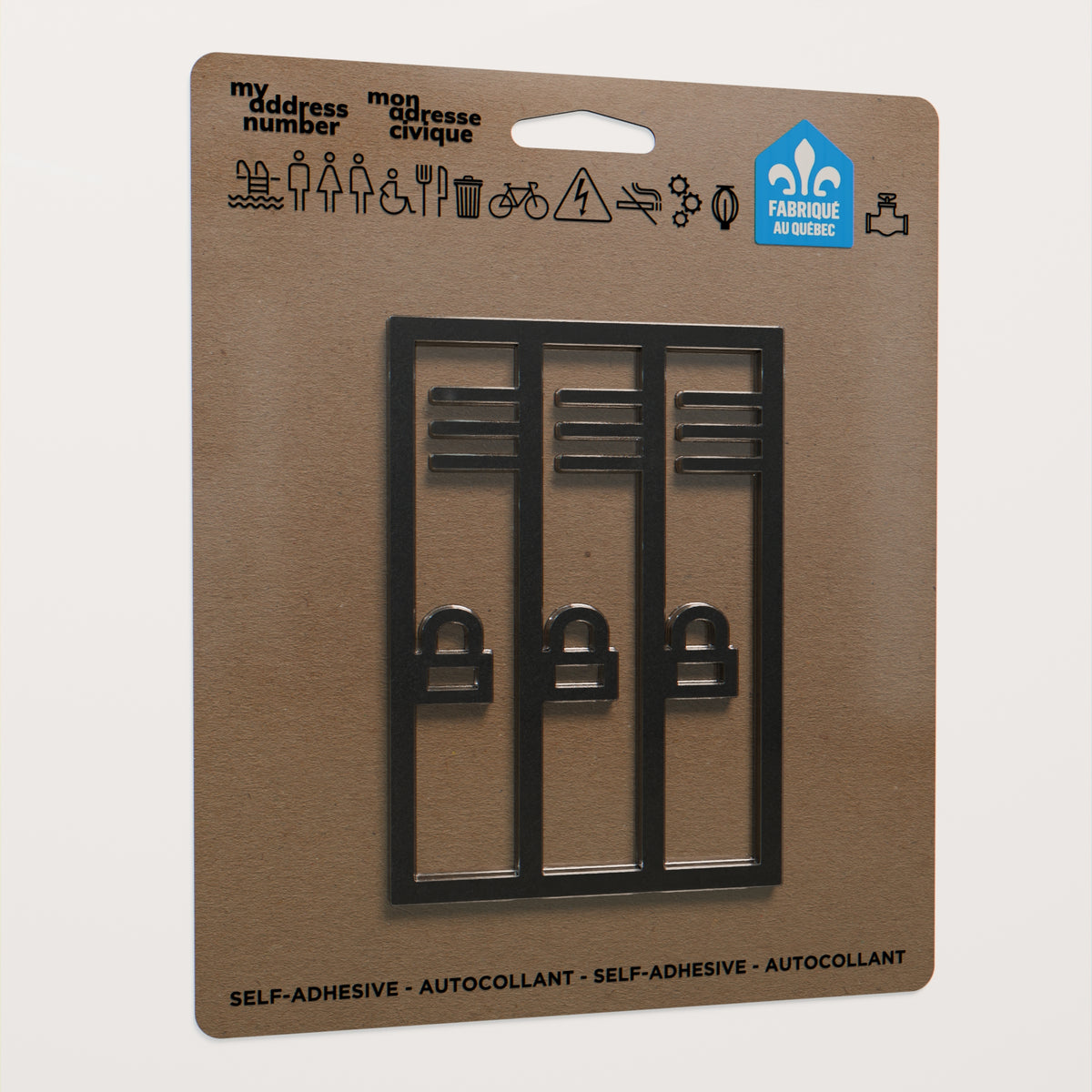 Pictogramme Rangement noir dans son emballage