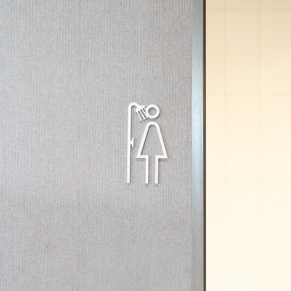 Pictogramme Douche femme en situation