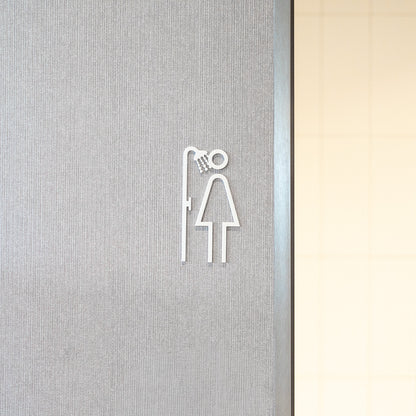 Pictogramme Douche femme en situation