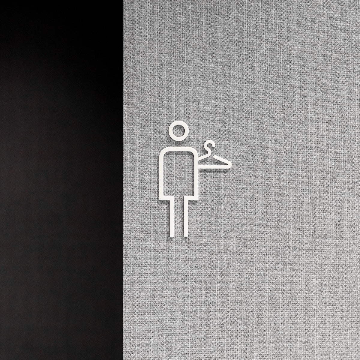 Pictogramme Vestiaire homme en situation