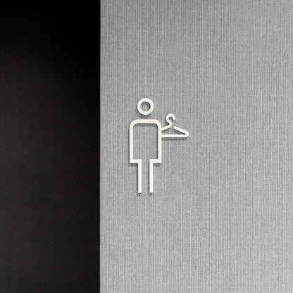 Pictogramme Vestiaire homme en situation