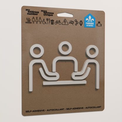 Pictogramme Salle multi blanc dans son emballage
