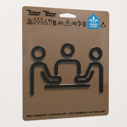Pictogramme Salle multi noir dans son emballage
