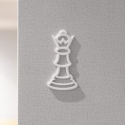 Pictogramme Salle de jeux blanc, vue rapprochée