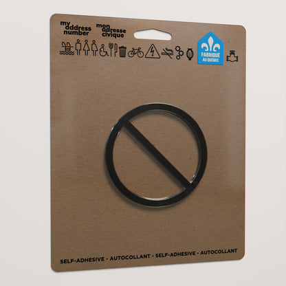Pictogramme Accès interdit noir dans son emballage